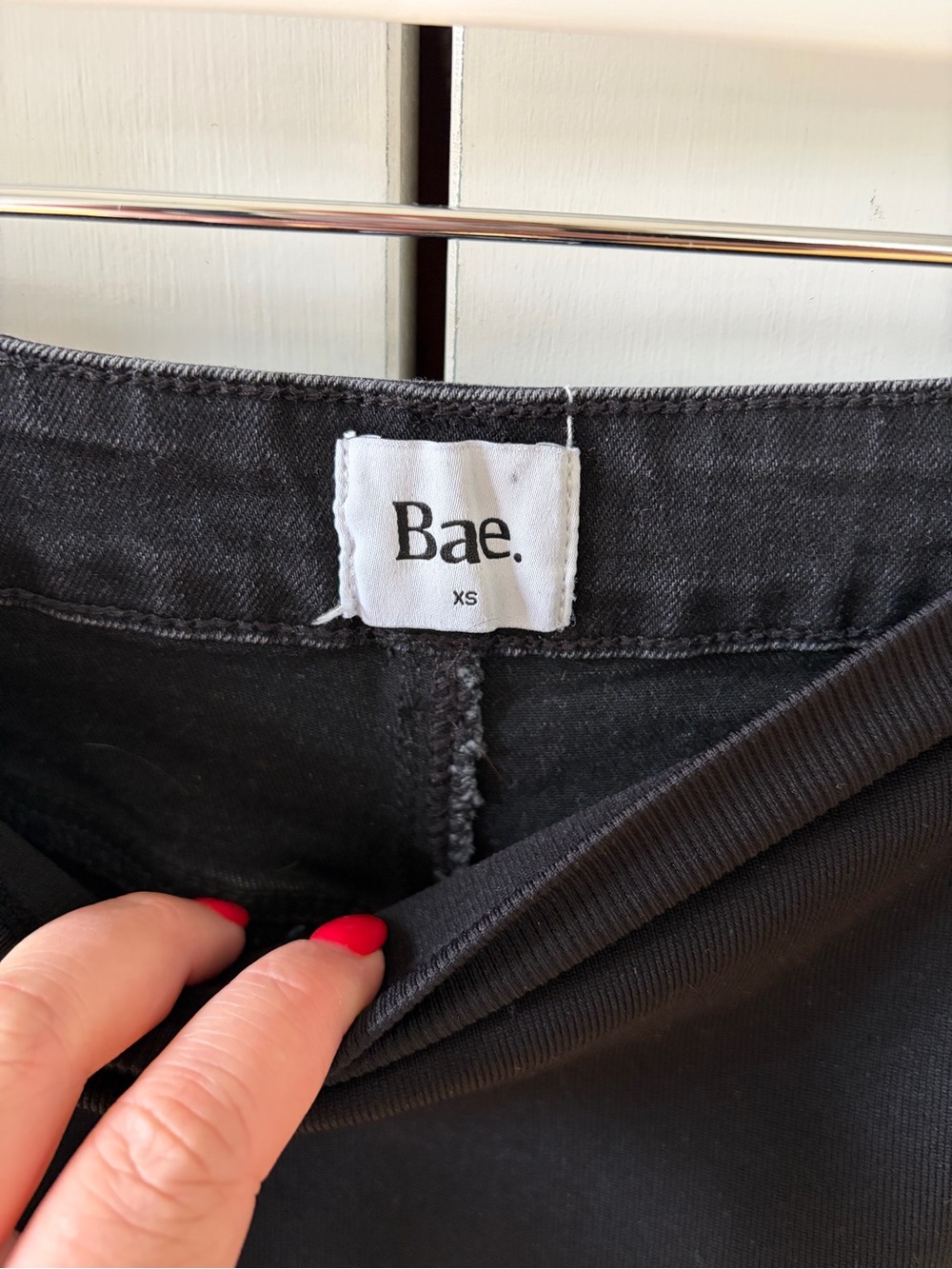 Bae the Label All Hours Maternity Wide Leg Jean - Black XS/4 - Picture 4 of 5